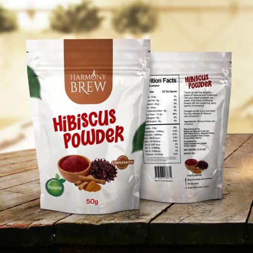Harmony Brew Hibiscus infused with Cinnamon Powder, 50g