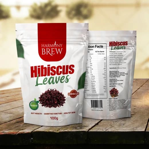 Harmony Brew Hibiscus Leaves, 100g