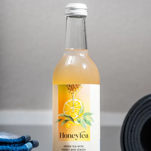 HoneyTea Green Tea with Honey and Lemon, Bottle
